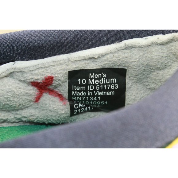 LL Bean Gray Nylon Mesh Cozy Fleece Ultralight PrimaLoft Slippers 10 M - Picture 7 of 9